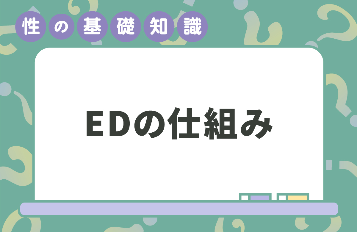 なぜ勃たない？ED（勃起障害）の仕組みと予防法