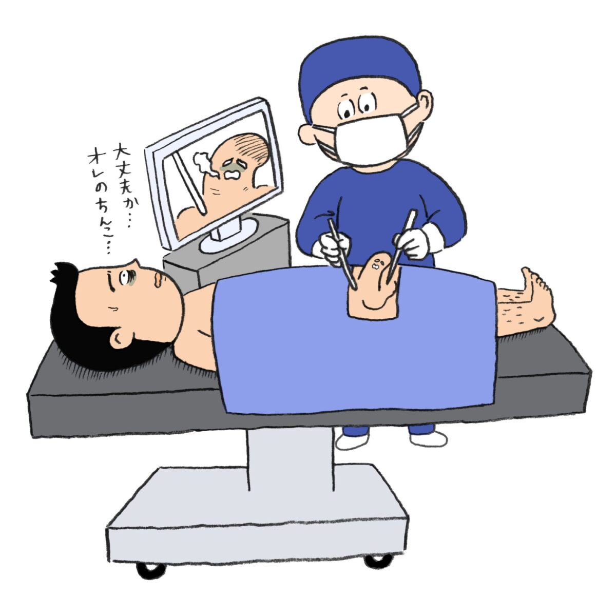 陰茎骨折 手術の様子
